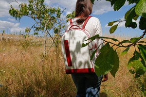 Voyager Backpack | Leather & Fire-hose from Elvis & Kresse