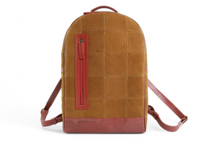 Voyager Backpack | Leather & Fire-hose from Elvis & Kresse