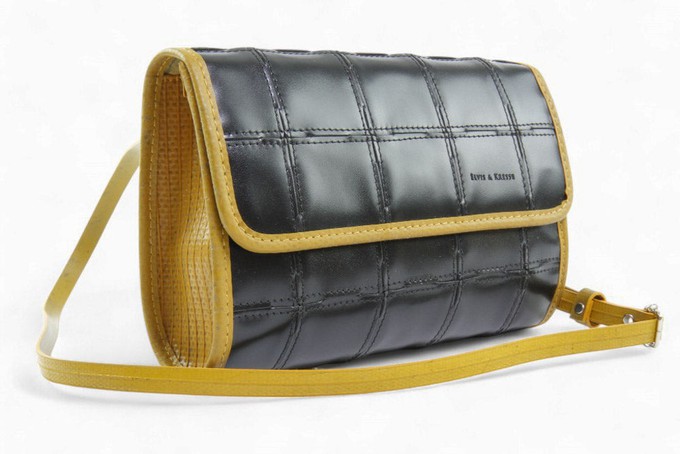 Crossbody Bag | Leather & Fire-hose from Elvis & Kresse