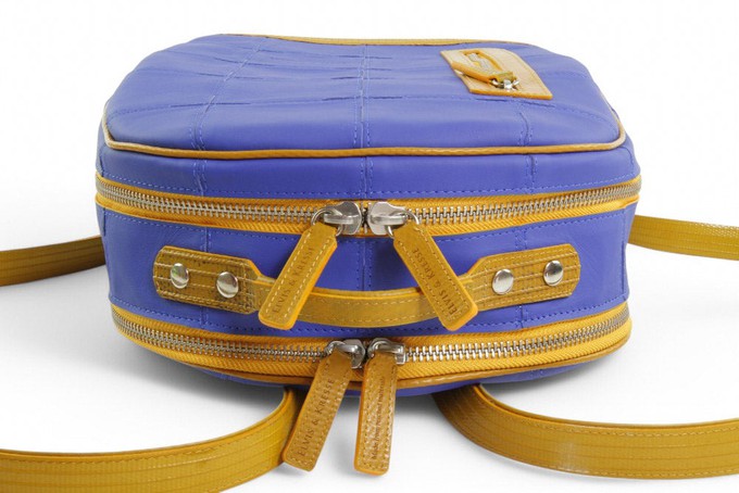 Voyager Backpack | Leather & Fire-hose from Elvis & Kresse