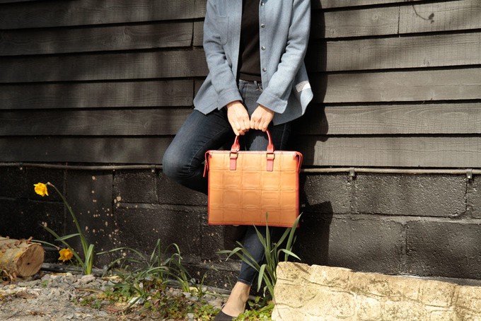 Laptop Bag | Leather & Fire-hose from Elvis & Kresse