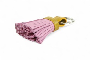 Mini Tassel Keyring | Leather & Fire-hose from Elvis & Kresse