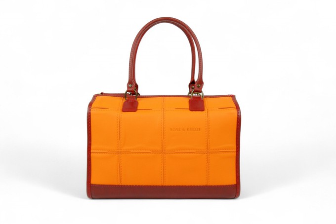 Small Post Bag | Leather & Fire-hose from Elvis & Kresse