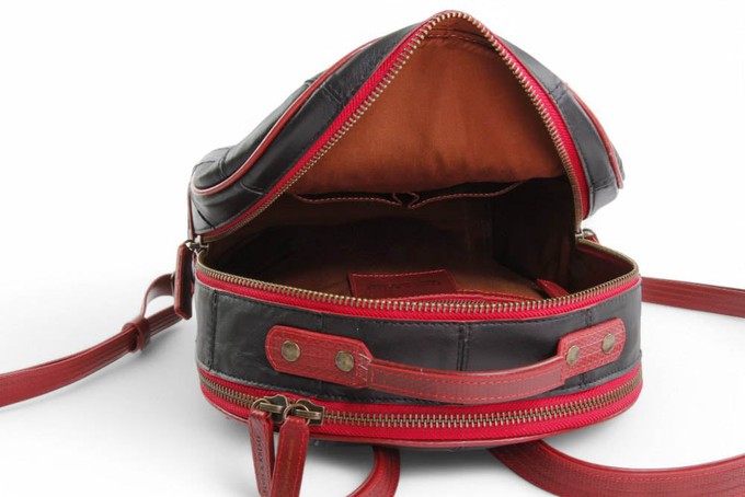 Voyager Backpack | Leather & Fire-hose from Elvis & Kresse