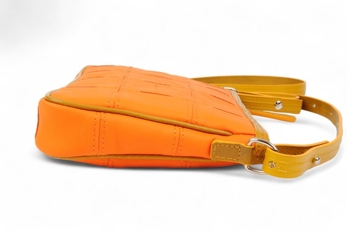 Crossbody Clutch Bag | Leather & Fire-hose from Elvis & Kresse
