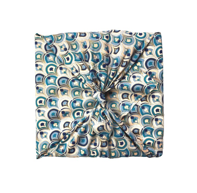 Furoshiki Gift Wrap - 3 Pack (Sizes Small, Medium & Large) Single Sided Bundle - Art Deco from FabRap