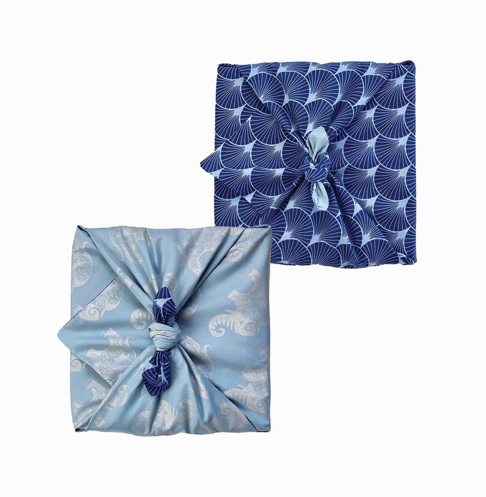 Extra Large Furoshiki (105 x 105cm) - Double Sided Reversible from FabRap