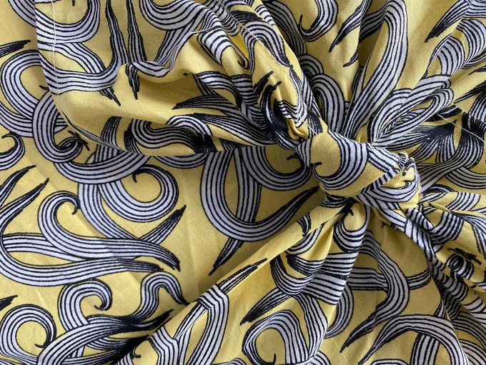 Furoshiki Gift Wrap Sunshine Nouveau Fabric Gift Wrap from FabRap