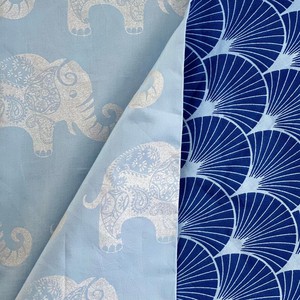 Furoshiki Gift Wrap - 3 Pack (Sizes S, M & L) Double Sided Bundle - Sky & Indigo Fans from FabRap