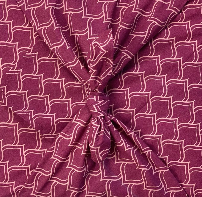 Furoshiki Gift Wrap Burgundy Arches Fabric Gift Wrap from FabRap