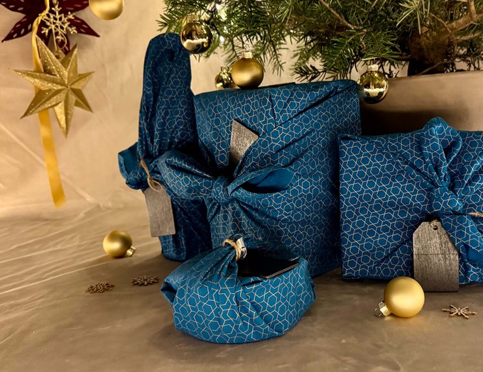 Furoshiki Ocean Fabric Gift Wrap from FabRap