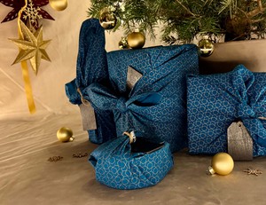 Furoshiki Ocean Fabric Gift Wrap from FabRap