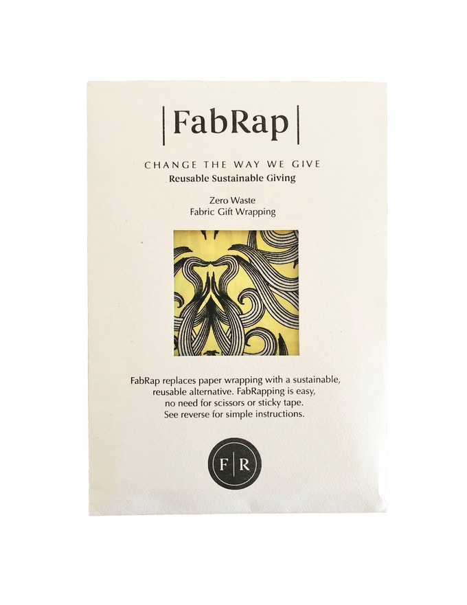 Furoshiki Gift Wrap Sunshine Nouveau Fabric Gift Wrap from FabRap