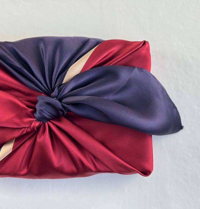 Furoshiki - Ruby Midnight - SILK FabRap Gift Wrapping from FabRap