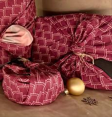 12 Piece Furoshiki Style Bundle - Burgundy & Blush via FabRap