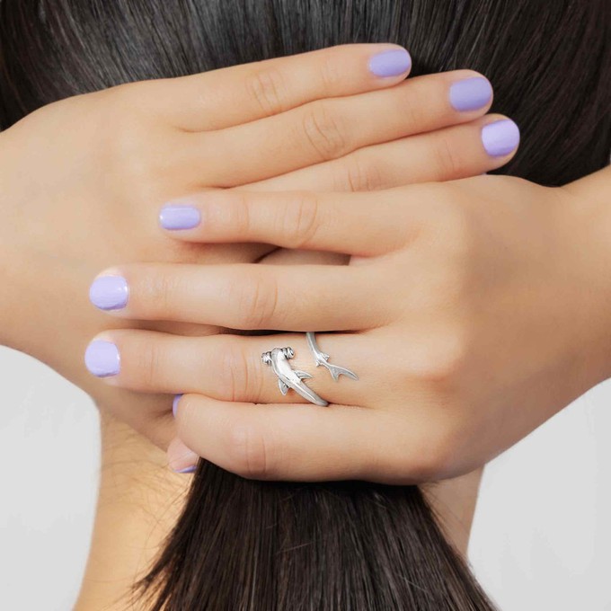 Zilveren ring hamerhaai from Fairy Positron