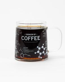 Glazen Mok “The Chemistry of Coffee” via Fairy Positron