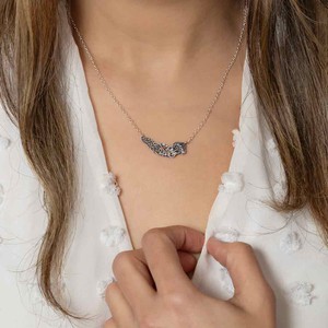 Zilveren halsketting kwal from Fairy Positron