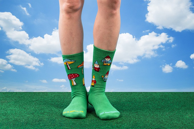 Sportsokken Paddenstoelen & Tuinkabouter from Fairy Positron