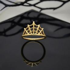 Bronzen ring spinnenweb via Fairy Positron