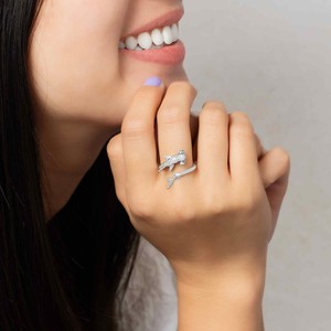 Zilveren ring hamerhaai from Fairy Positron