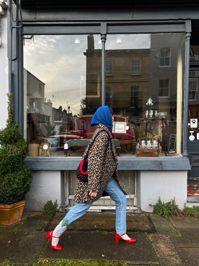 High Waisted Organic & Recycled Melt Patch Jeans from Fanfare Label