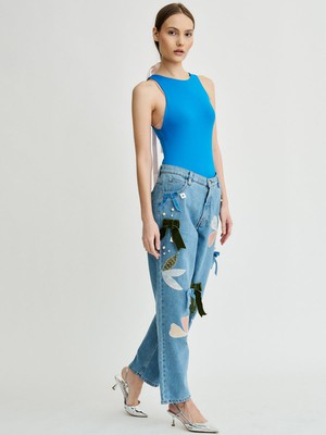 Dahlia Patchwork Jeans from Fanfare Label