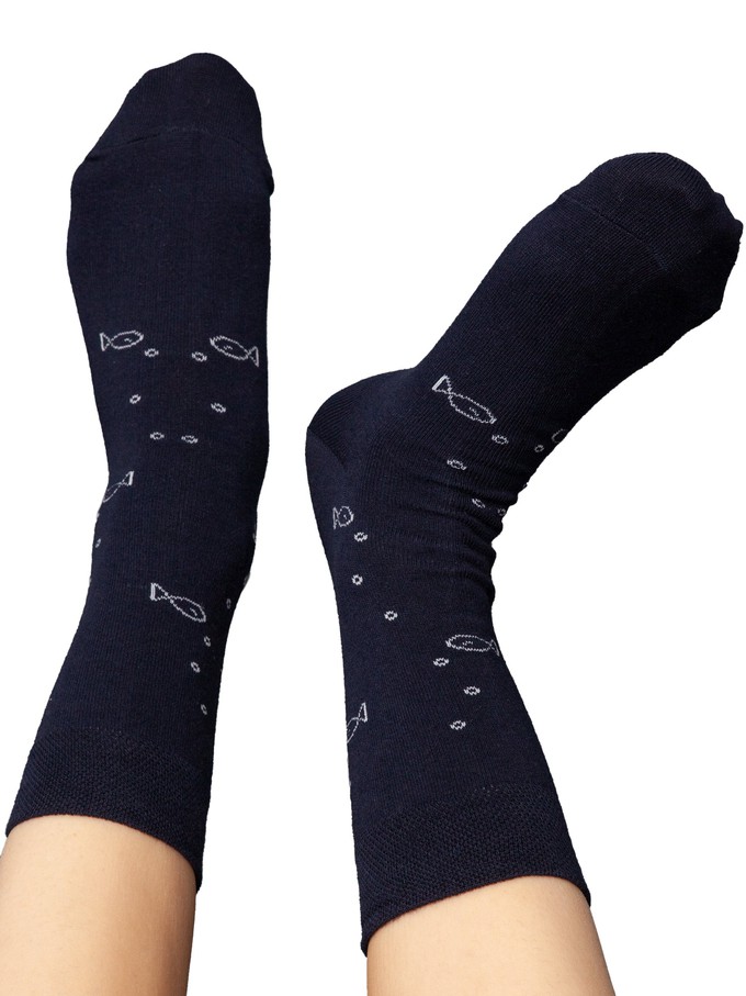 Socks with organic cotton anchor midnight from FellHerz T-Shirts - bio, fair & vegan