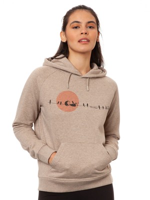Sunrise Hoodie heather sand from FellHerz T-Shirts - bio, fair & vegan