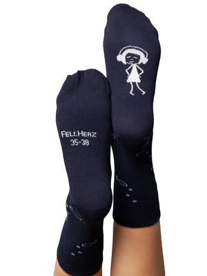 Socks with organic cotton anchor midnight from FellHerz T-Shirts - bio, fair & vegan