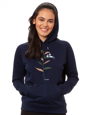 Book Lover Hoodie navy from FellHerz T-Shirts - bio, fair & vegan