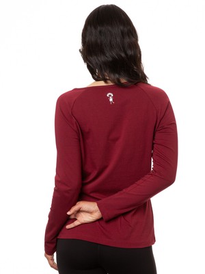 Raglan Longsleeve Booklover chestnut from FellHerz T-Shirts - bio, fair & vegan