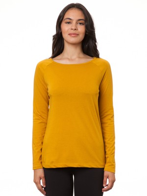 Raglan Longsleeve harvest gold from FellHerz T-Shirts - bio, fair & vegan