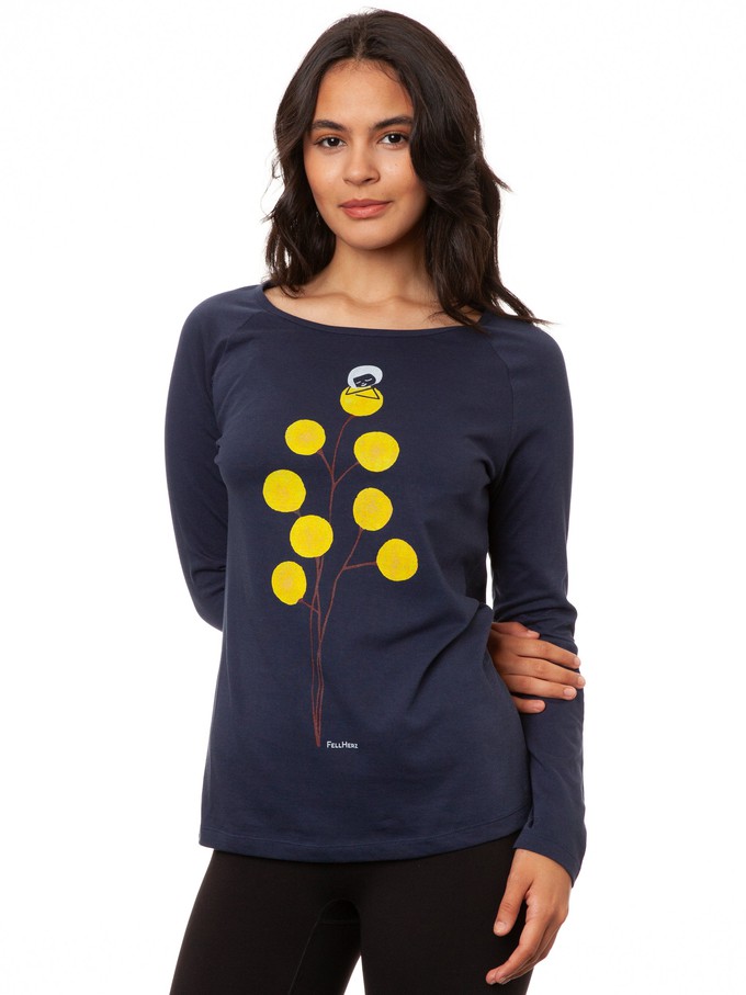 Raglan Longsleeve Just relax moonlit from FellHerz T-Shirts - bio, fair & vegan
