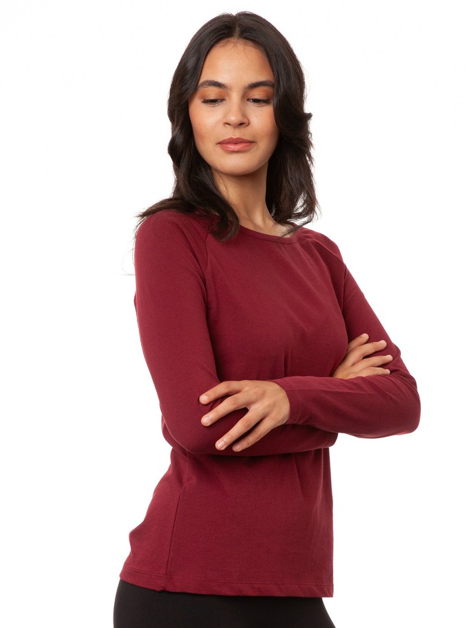 Raglan Longsleeve chestnut from FellHerz T-Shirts - bio, fair & vegan