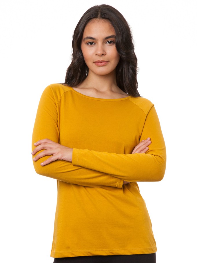 Raglan Longsleeve harvest gold from FellHerz T-Shirts - bio, fair & vegan