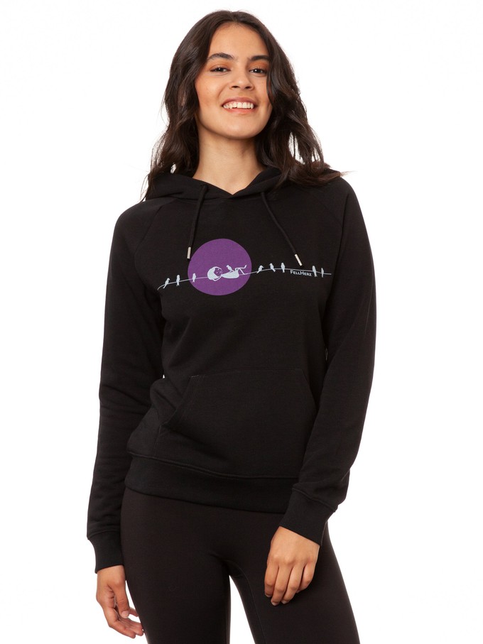 Sunrise Hoodie black from FellHerz T-Shirts - bio, fair & vegan