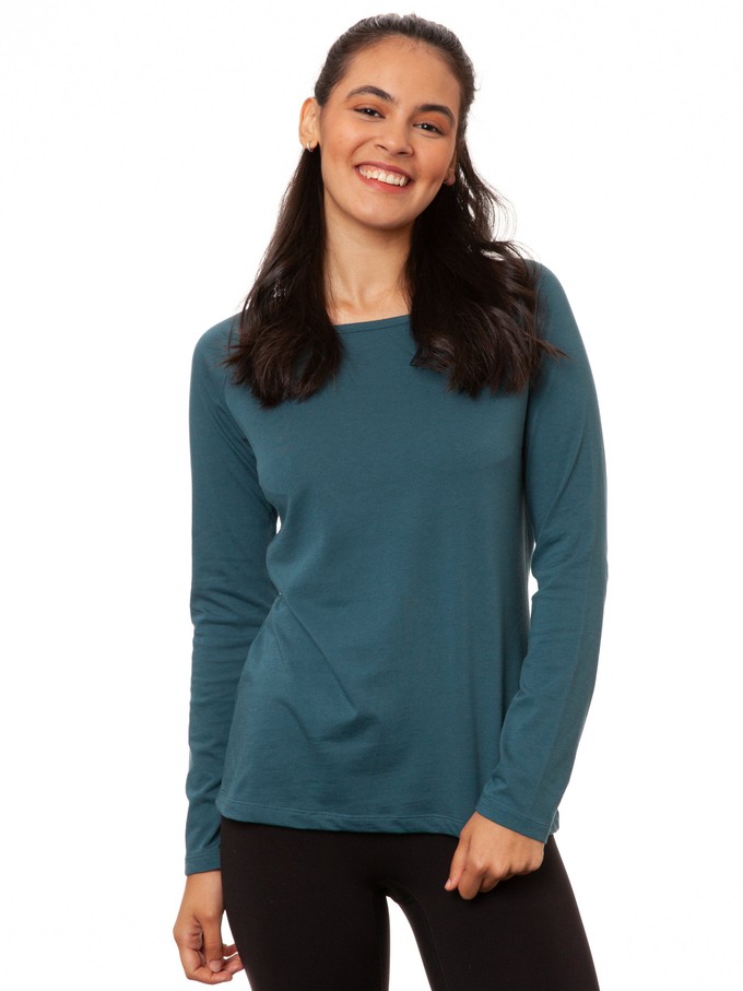 Raglan Longsleeve atlantic teal from FellHerz T-Shirts - bio, fair & vegan
