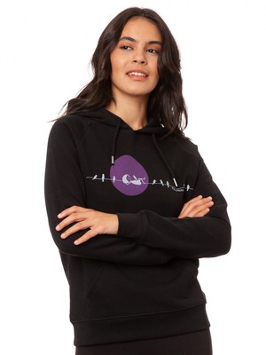 Sunrise Hoodie black from FellHerz T-Shirts - bio, fair & vegan