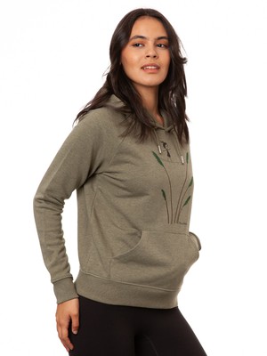 Seiltanz Hoodie heather khaki from FellHerz T-Shirts - bio, fair & vegan