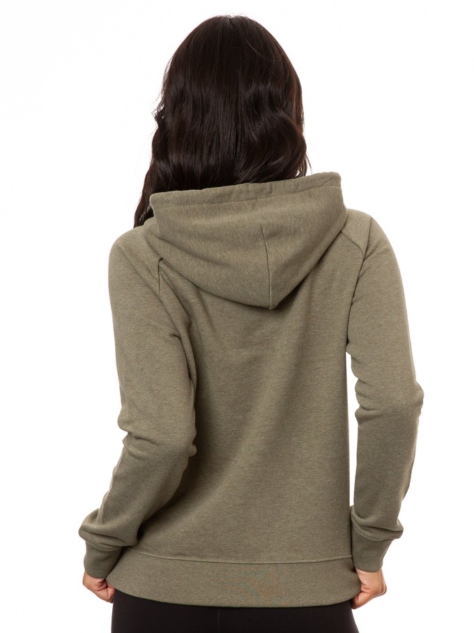 Seiltanz Hoodie heather khaki from FellHerz T-Shirts - bio, fair & vegan