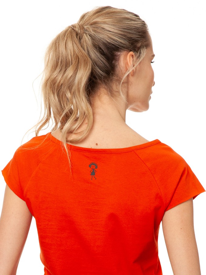 Sloth Cap Sleeve koi orange from FellHerz T-Shirts - bio, fair & vegan