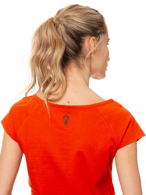 Sloth Cap Sleeve koi orange from FellHerz T-Shirts - bio, fair & vegan