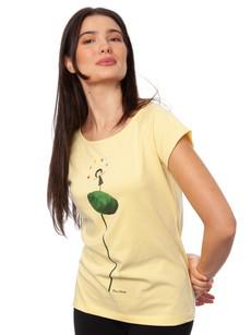 Rainbow Juggleuse Cap Sleeve vanilla via FellHerz T-Shirts - bio, fair & vegan