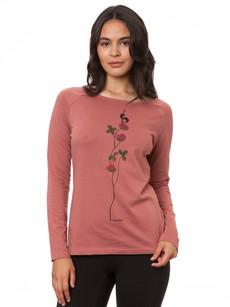 Raglan Longsleeve Glücksklee canyan rose via FellHerz T-Shirts - bio, fair & vegan