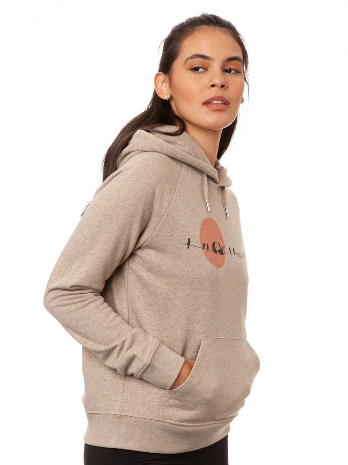 Sunrise Hoodie heather sand from FellHerz T-Shirts - bio, fair & vegan