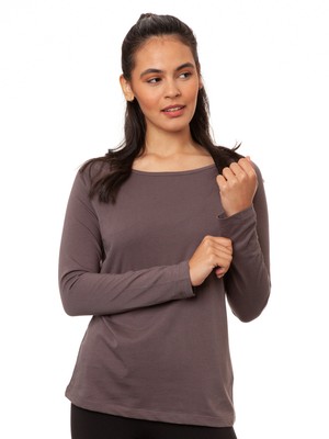 Raglan Longsleeve volcanic grey from FellHerz T-Shirts - bio, fair & vegan