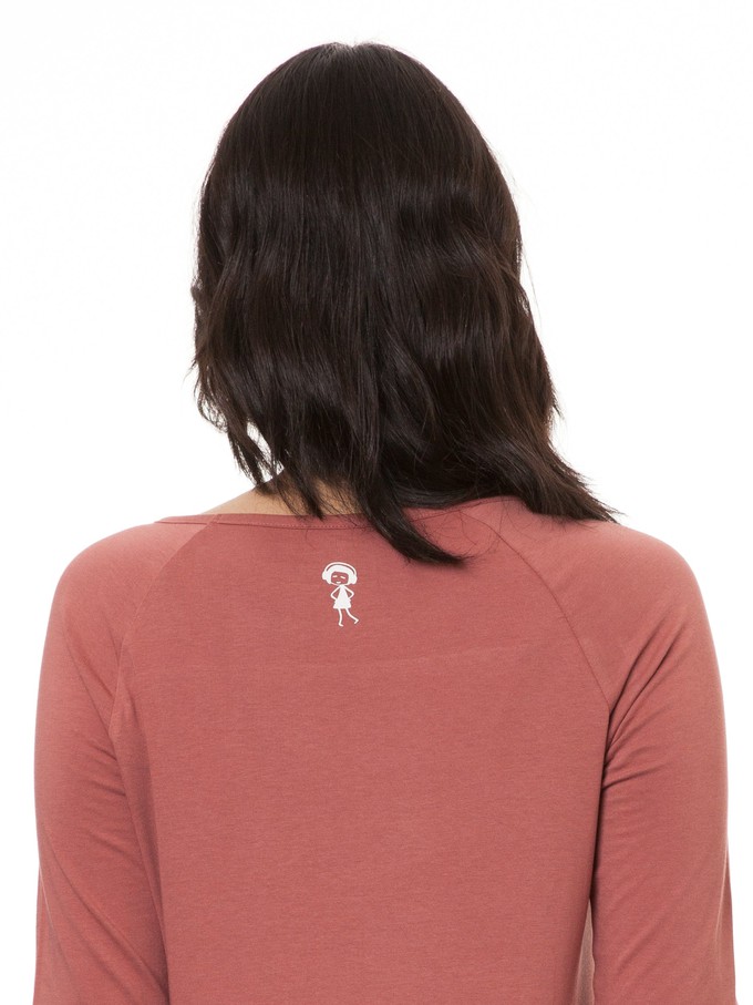 Raglan Longsleeve canyan rose from FellHerz T-Shirts - bio, fair & vegan