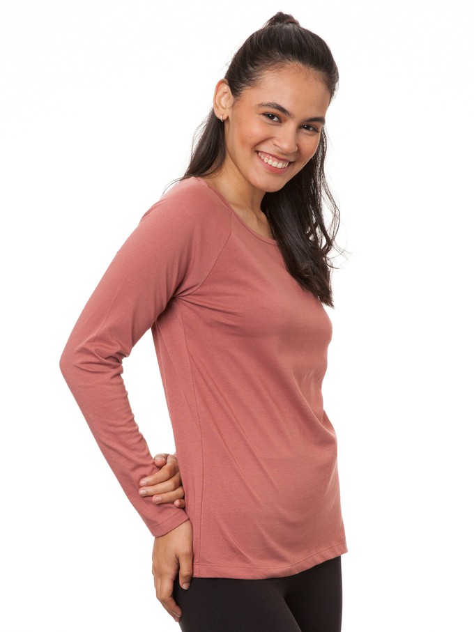 Raglan Longsleeve canyan rose from FellHerz T-Shirts - bio, fair & vegan
