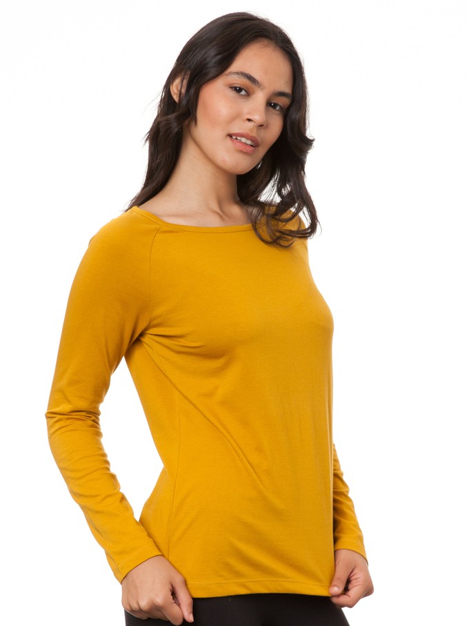 Raglan Longsleeve harvest gold from FellHerz T-Shirts - bio, fair & vegan